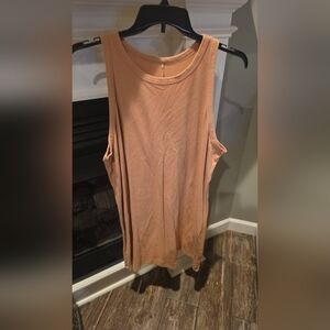 a new day Sleeveless Scoop Tank Dress in Peach